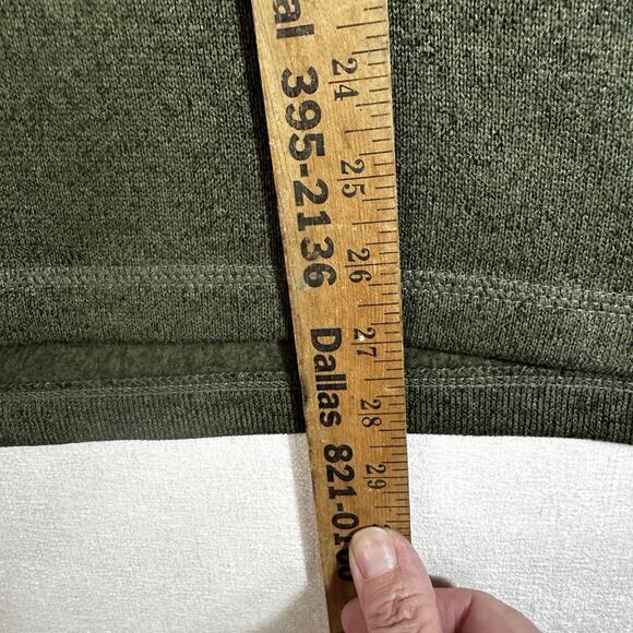 Wrangler Authentics Men’s Green 1/4 Zip Sweater Long Sleeve Pullover Size M - Picture 6 of 9